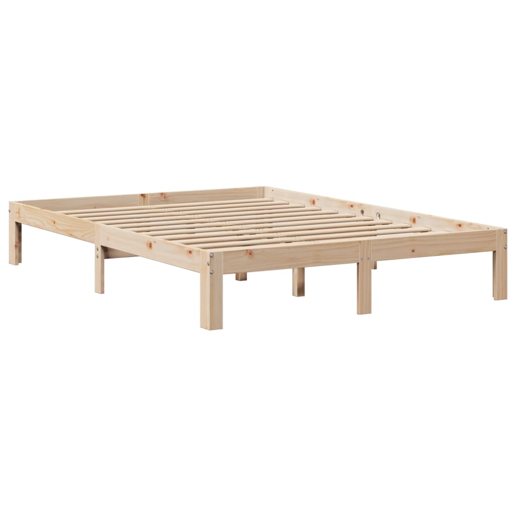 Bed Frame with Headboard without Mattress 135x190 cm Double