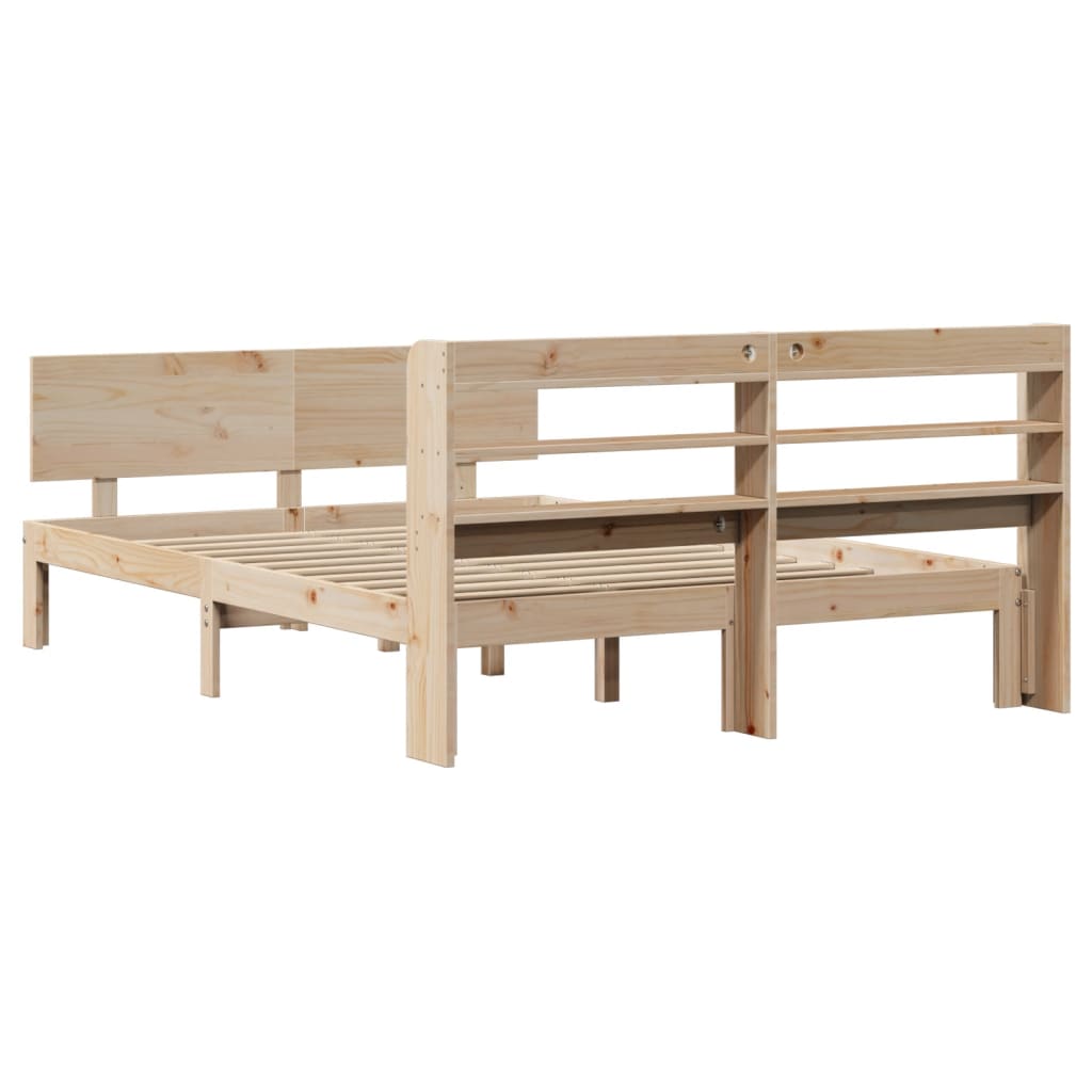 Bed Frame with Headboard without Mattress 120x200 cm