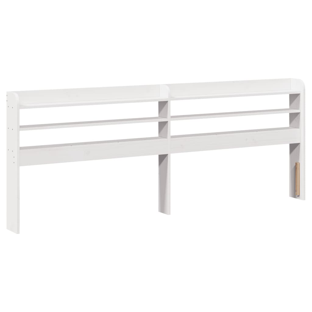 Rustic Wooden Solid Pine Wood Emperor Size 2m Bed Frame Base With Headboard