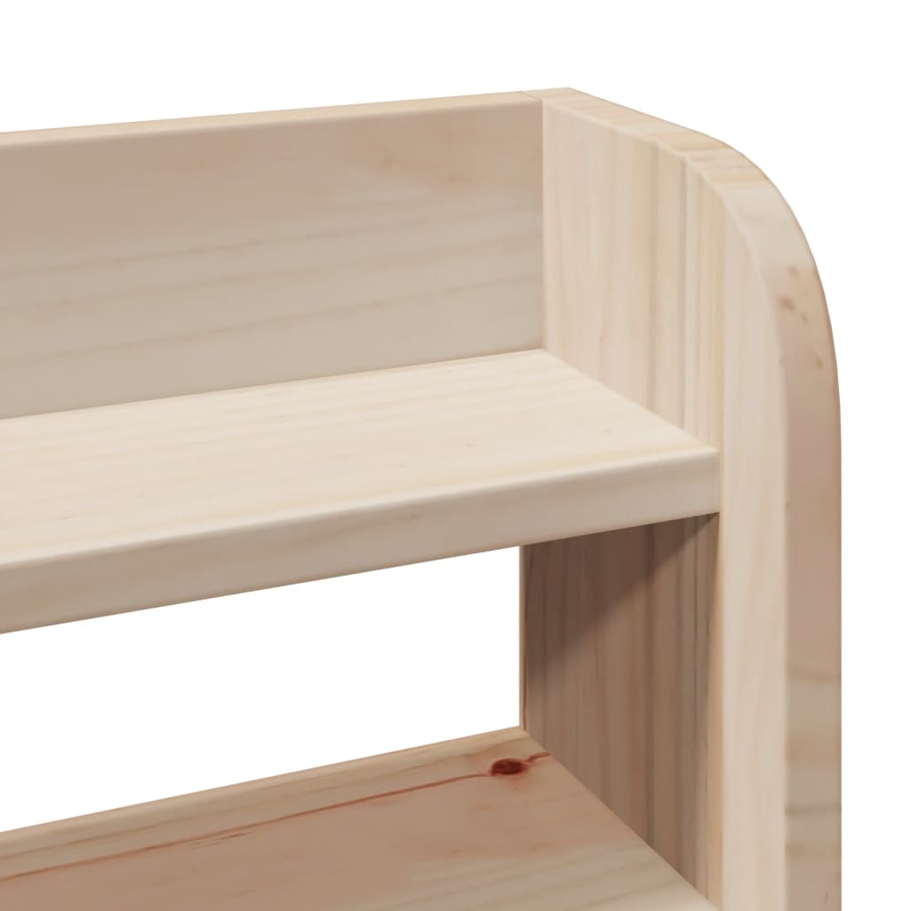 Rustic Wooden Solid Pine Wood King Size 150cm Bed Frame Base With Headboard