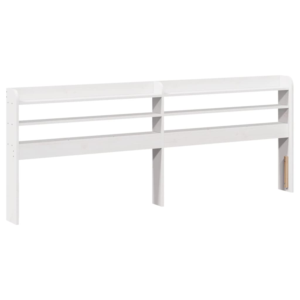 Rustic Wooden Solid Pine Wood King Size 150cm Bed Frame Base With Headboard