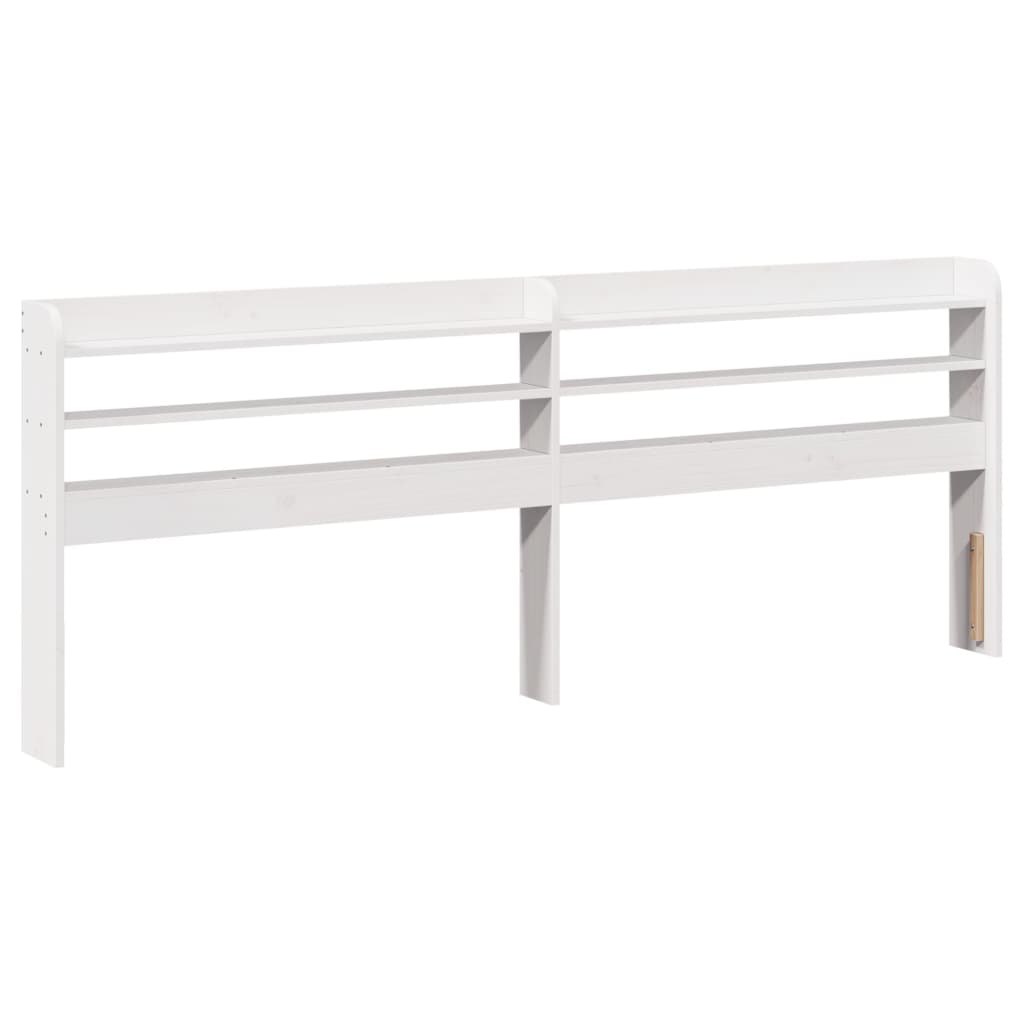 Rustic Wooden Solid Pine Wood Double Size 135cm Bed Frame Base With Headboard