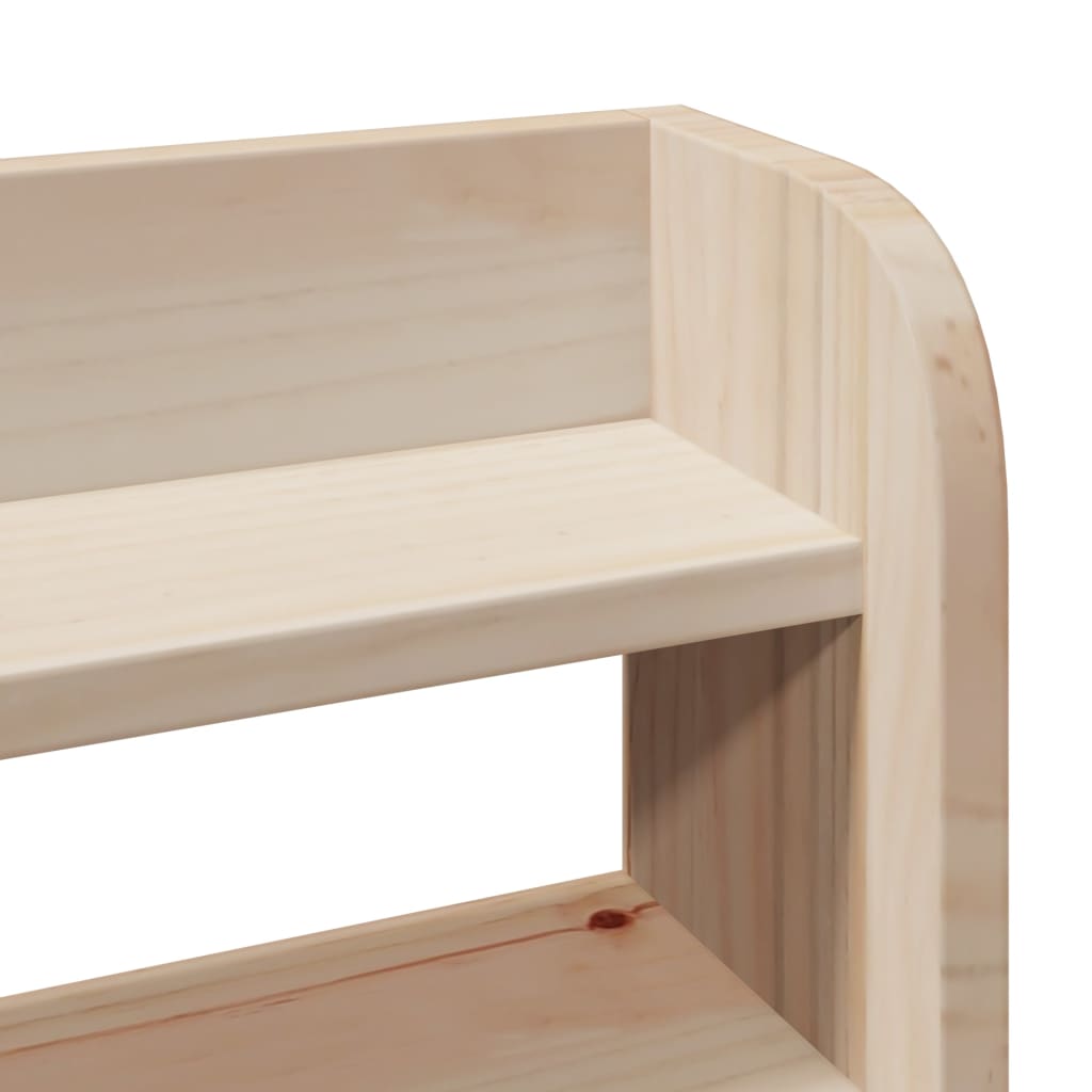 Bed Frame with Headboard 120x200 cm Solid Wood Pine