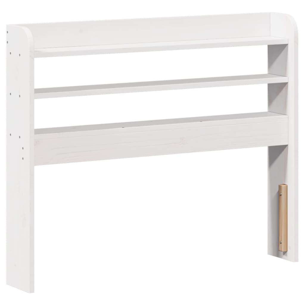 Bed Frame with Headboard White 100x200 cm Solid Wood Pine
