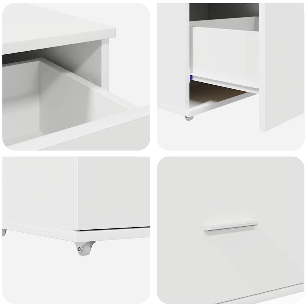 Drawer Cabinet White 55 x 45 x 33.5 cm Engineered wood