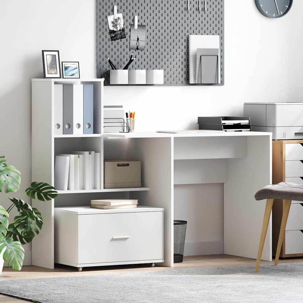Drawer Cabinet White 55 x 45 x 33.5 cm Engineered wood