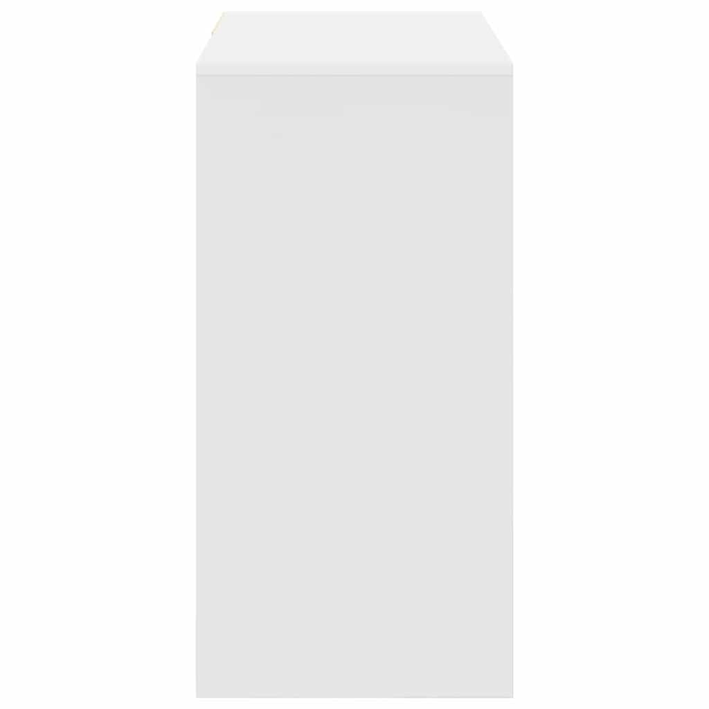 Desk with Drawer White 90 x 37.5 x 75 cm Engineered Wood