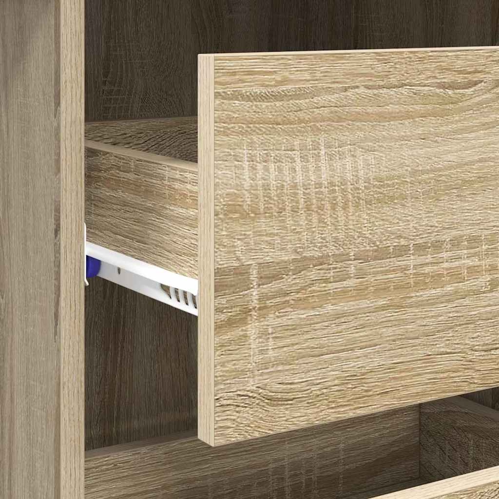 Modern Wooden Home Office Writing Computer Desk Table With 4 Storage Drawers