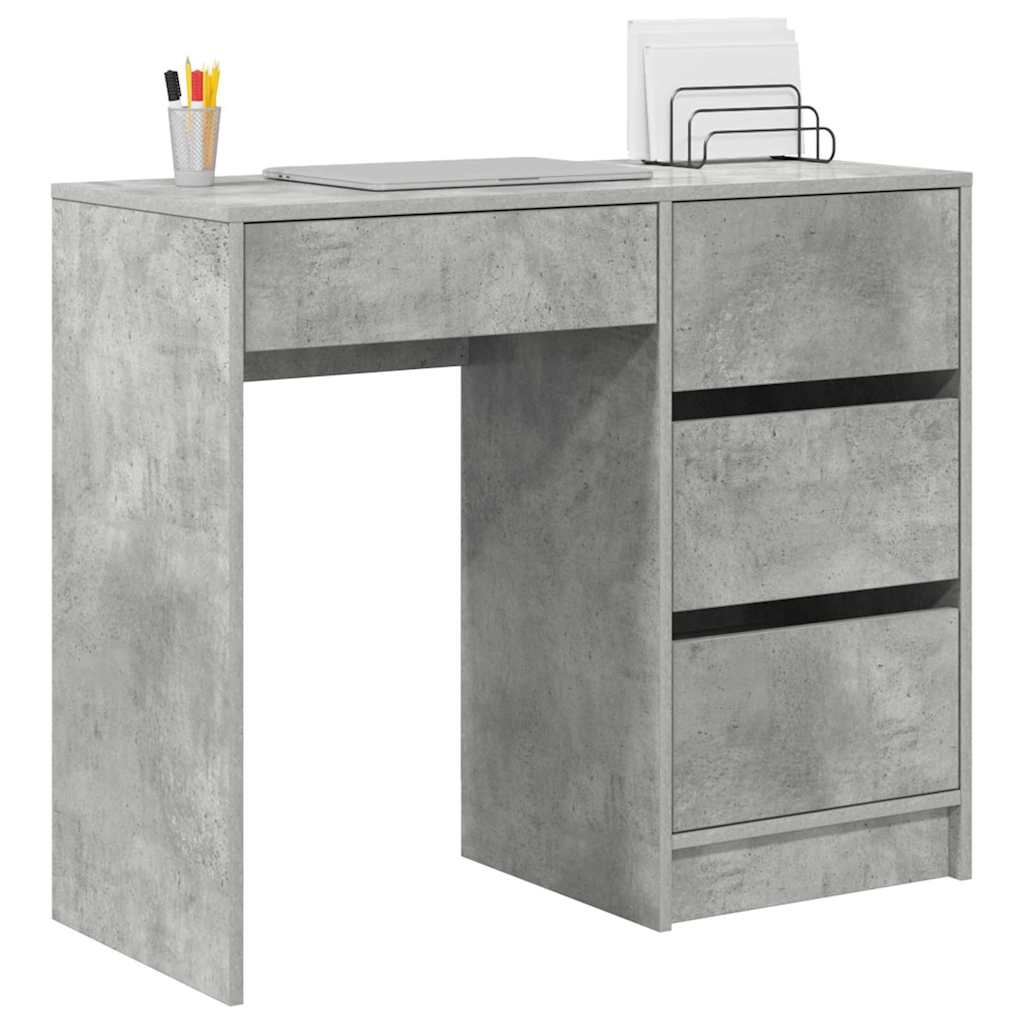 Modern Wooden Home Office Writing Computer Desk Table With 4 Storage Drawers