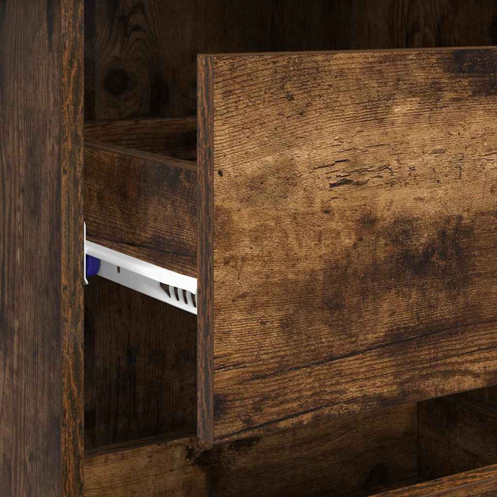 Modern Wooden Home Office Writing Computer Desk Table With 4 Storage Drawers
