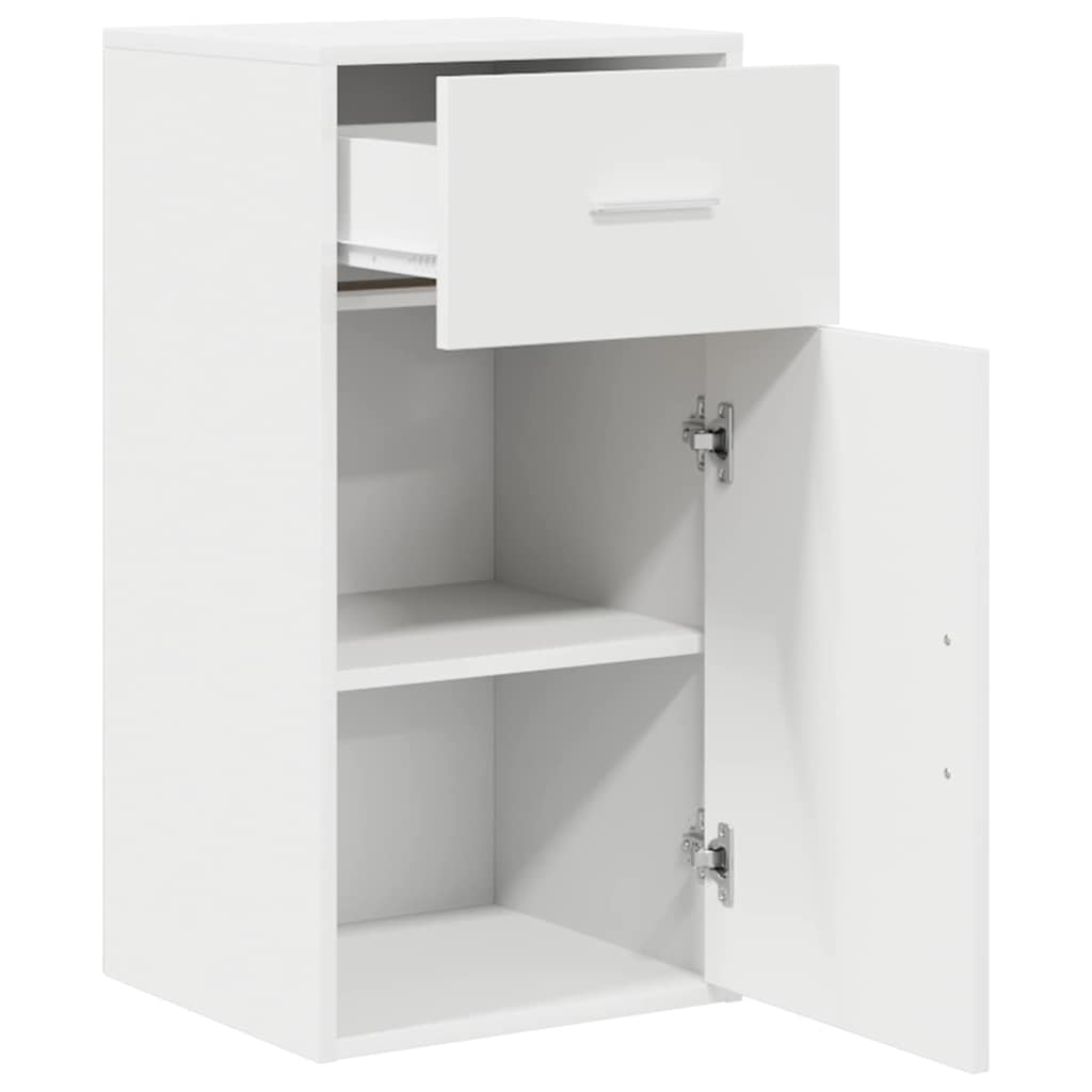 Sideboard with Drawer White 38 x 34.5 x 75 cm Engineered wood