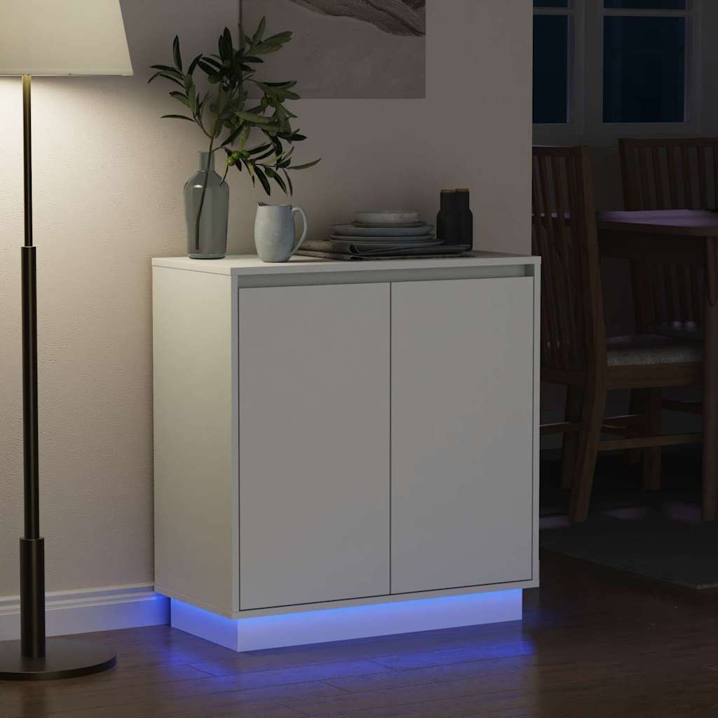 Sideboard with Shelf White 71 x 34.5 x 75 cm Engineered wood