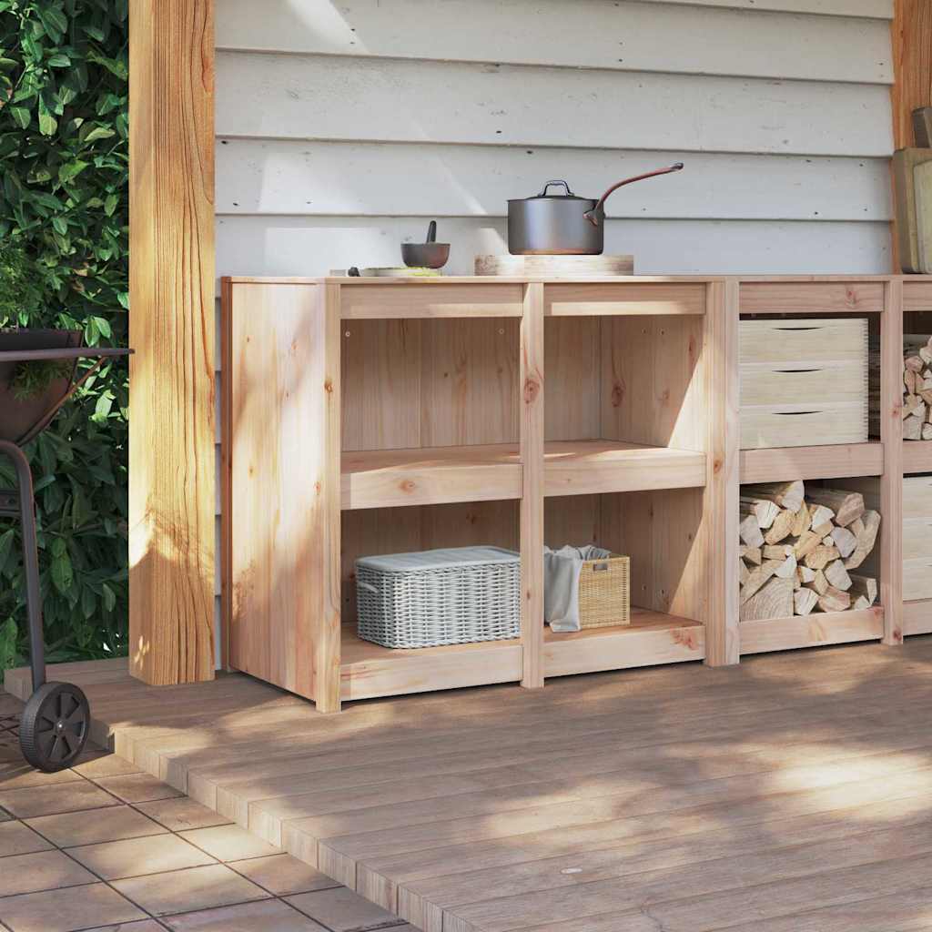 Kitchen Cabinet Brown 106 x 55 x 92 cm Solid Pine wood