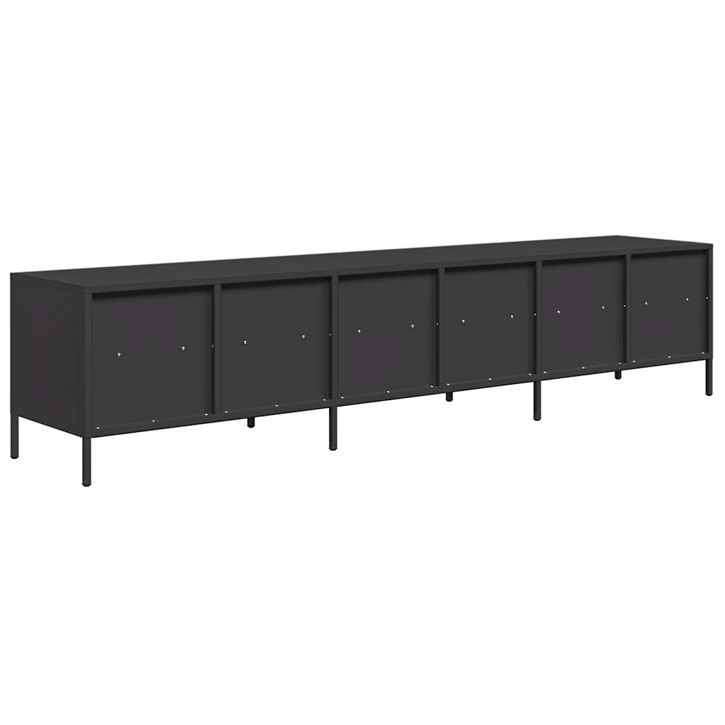 Industrial Steel Large 80 Inch TV Tele Stand Unit Cabinet With 6 Storage Drawers