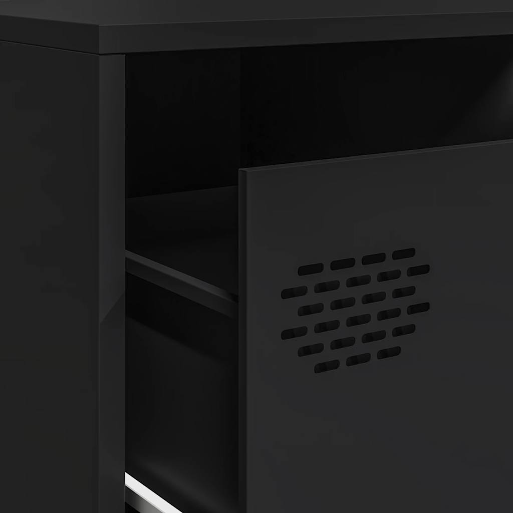 Industrial Steel Large 80 Inch TV Tele Stand Unit Cabinet With 6 Storage Drawers