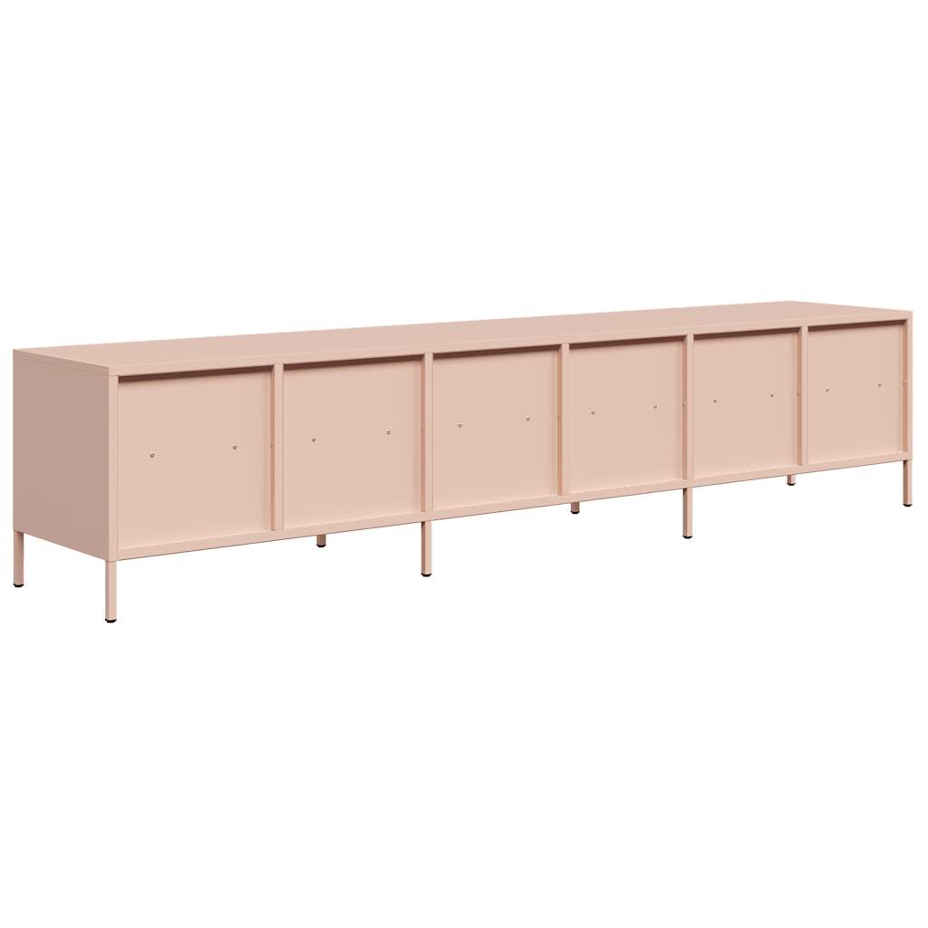 Industrial Steel Large 80 Inch TV Tele Stand Unit Cabinet With 6 Storage Drawers