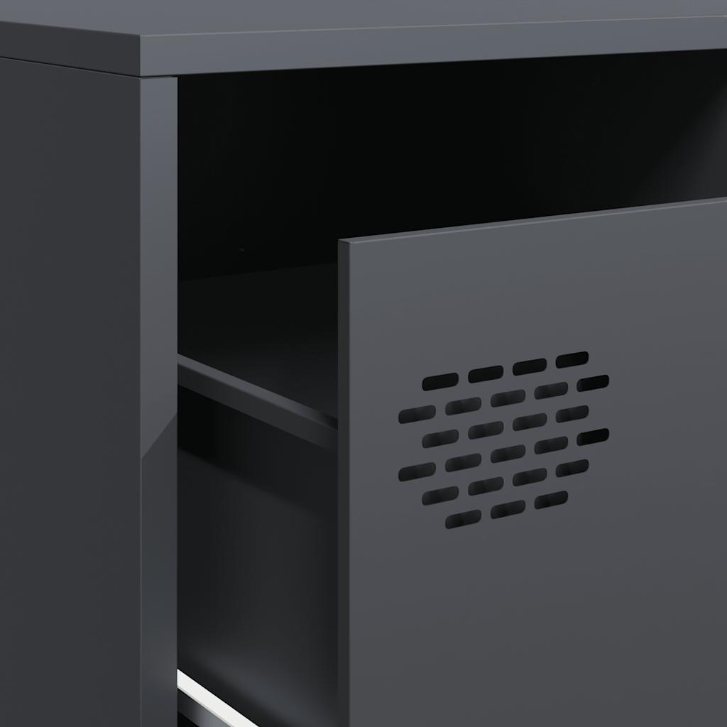 Industrial Steel Large 80 Inch TV Tele Stand Unit Cabinet With 6 Storage Drawers