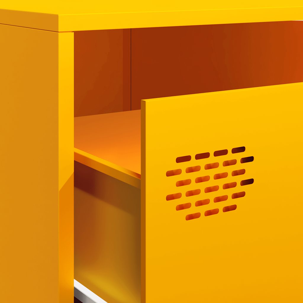 TV Cabinet Mustard Yellow 202x39x43.5 cm Cold-rolled Steel