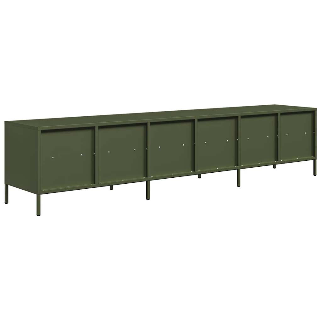 Industrial Steel Large 80 Inch TV Tele Stand Unit Cabinet With 6 Storage Drawers