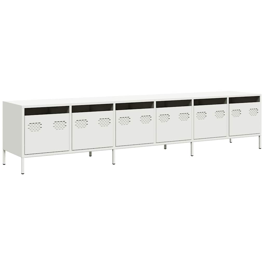 Industrial Steel Large 80 Inch TV Tele Stand Unit Cabinet With 6 Storage Drawers