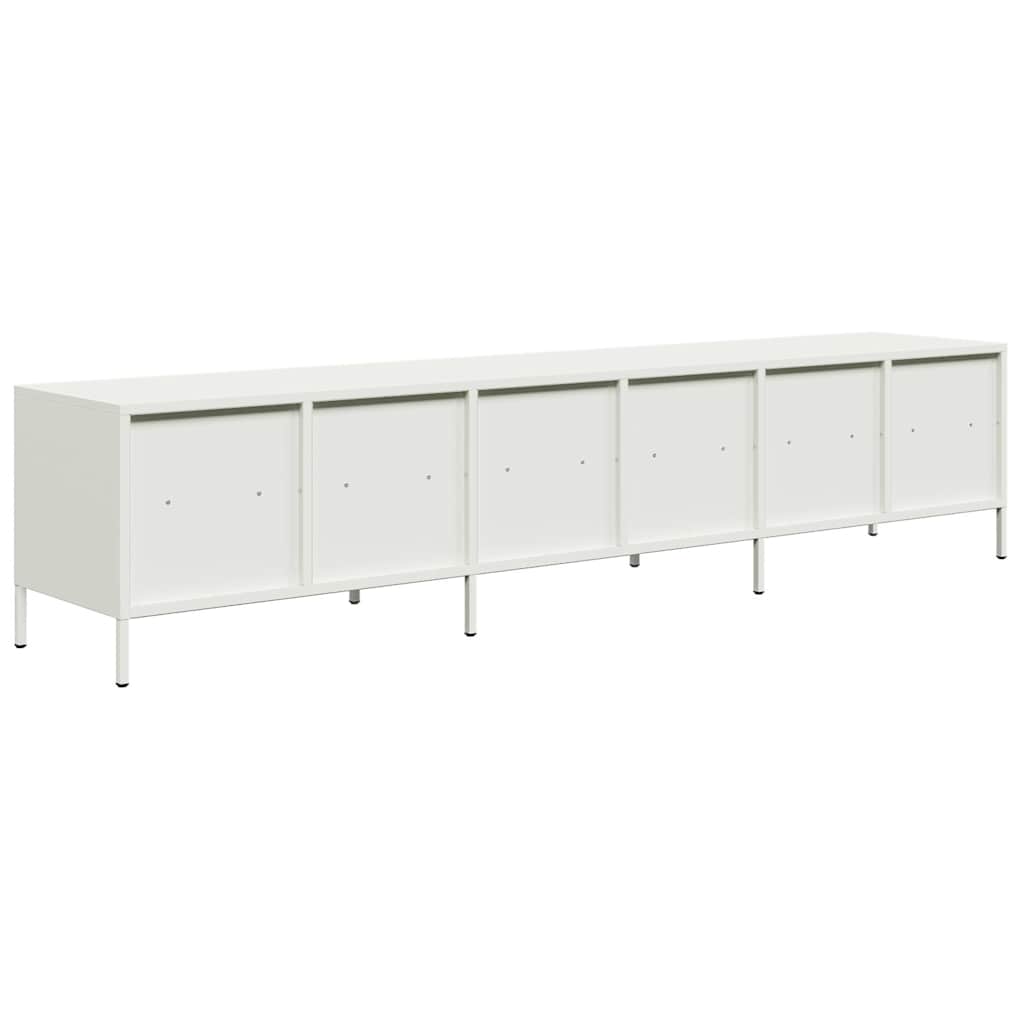 Industrial Steel Large 80 Inch TV Tele Stand Unit Cabinet With 6 Storage Drawers