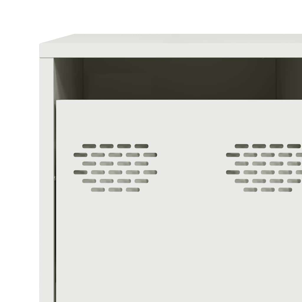 Sideboard White 135x39x73.5 cm Cold-rolled Steel