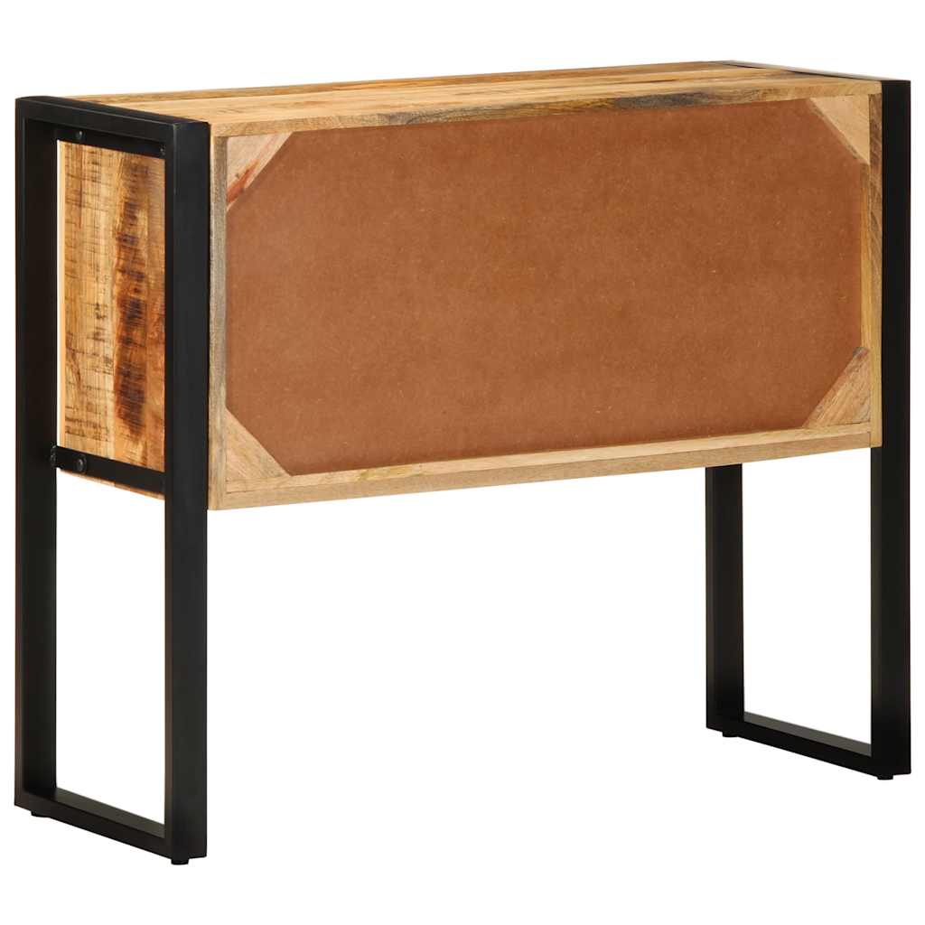 Console Cabinet 90x35x75 cm Solid Rough Wood Mango