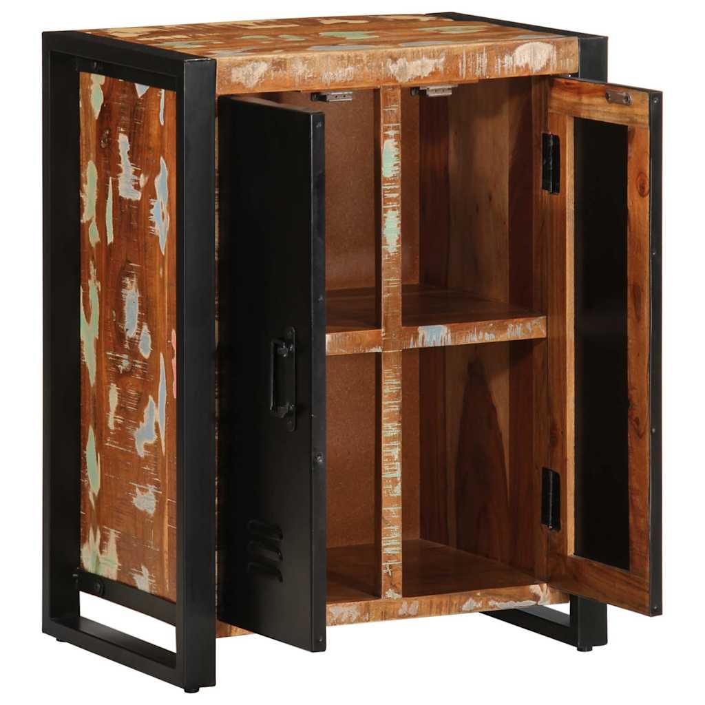 Sideboard Multicolour 55x35x70 cm Solid Wood Reclaimed
