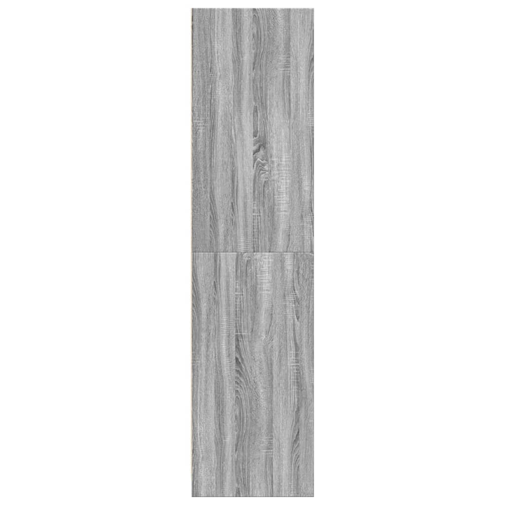 Modern Wooden Narrow Open Bedroom Wardrobe With 2 Storage Drawers Hanging Rail