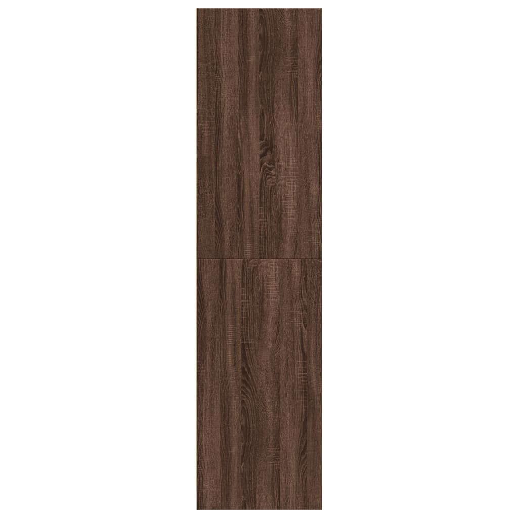 Modern Wooden Narrow Open Bedroom Wardrobe With 2 Storage Drawers Hanging Rail