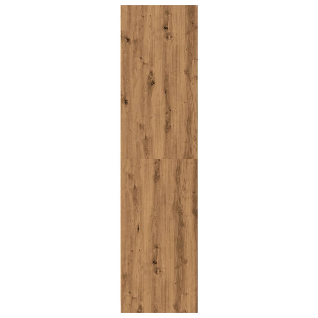 Modern Wooden Narrow Open Bedroom Wardrobe With 2 Storage Drawers Hanging Rail