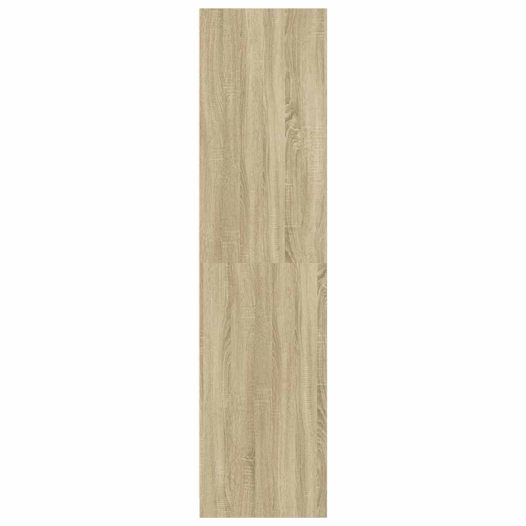 Modern Wooden 80cm Open Tall Bedroom Wardrobe With 2 Drawers Hanging Rail