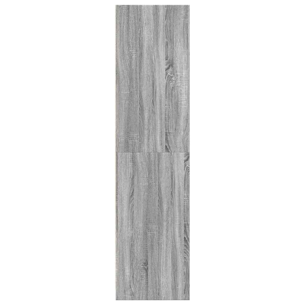 Modern Wooden 80cm Open Tall Bedroom Wardrobe With 2 Drawers Hanging Rail