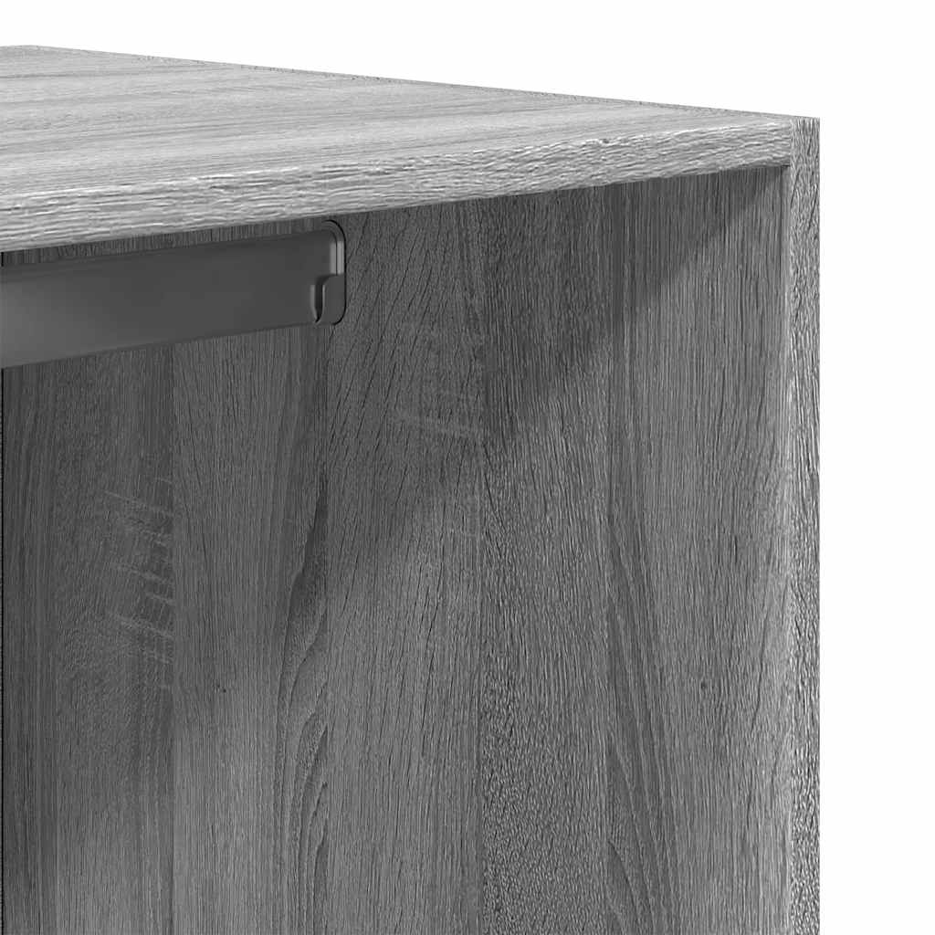 Modern Wooden 80cm Open Tall Bedroom Wardrobe With 2 Drawers Hanging Rail