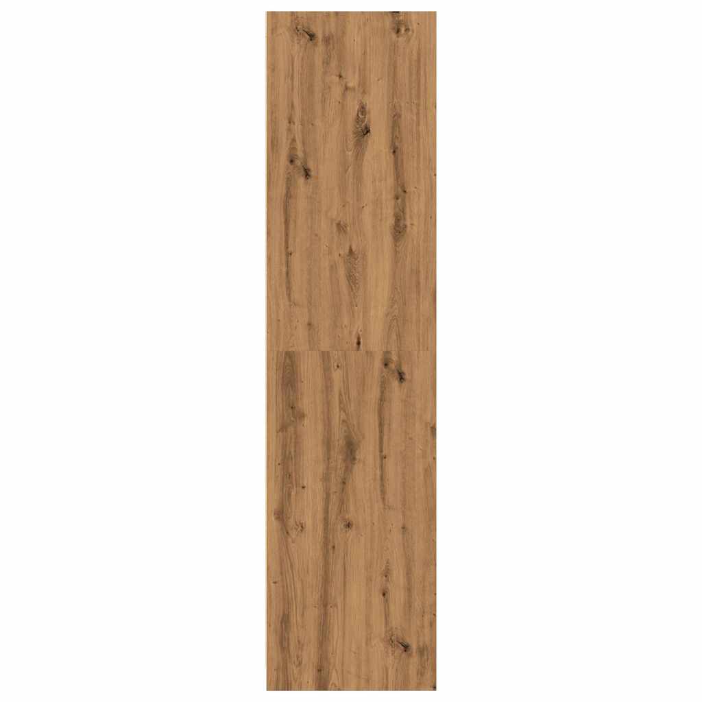 Modern Wooden 80cm Open Tall Bedroom Wardrobe With 2 Drawers Hanging Rail