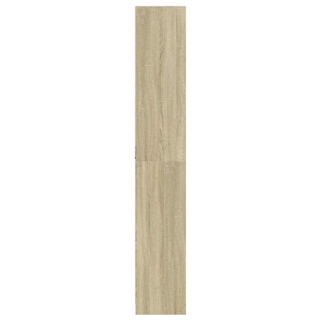 Highboard with LED Sonoma Oak 41.5x32.5x200 cm Engineered Wood