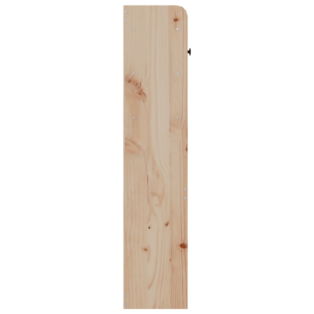 Headboard with Storage 150 cm Solid Wood Pine