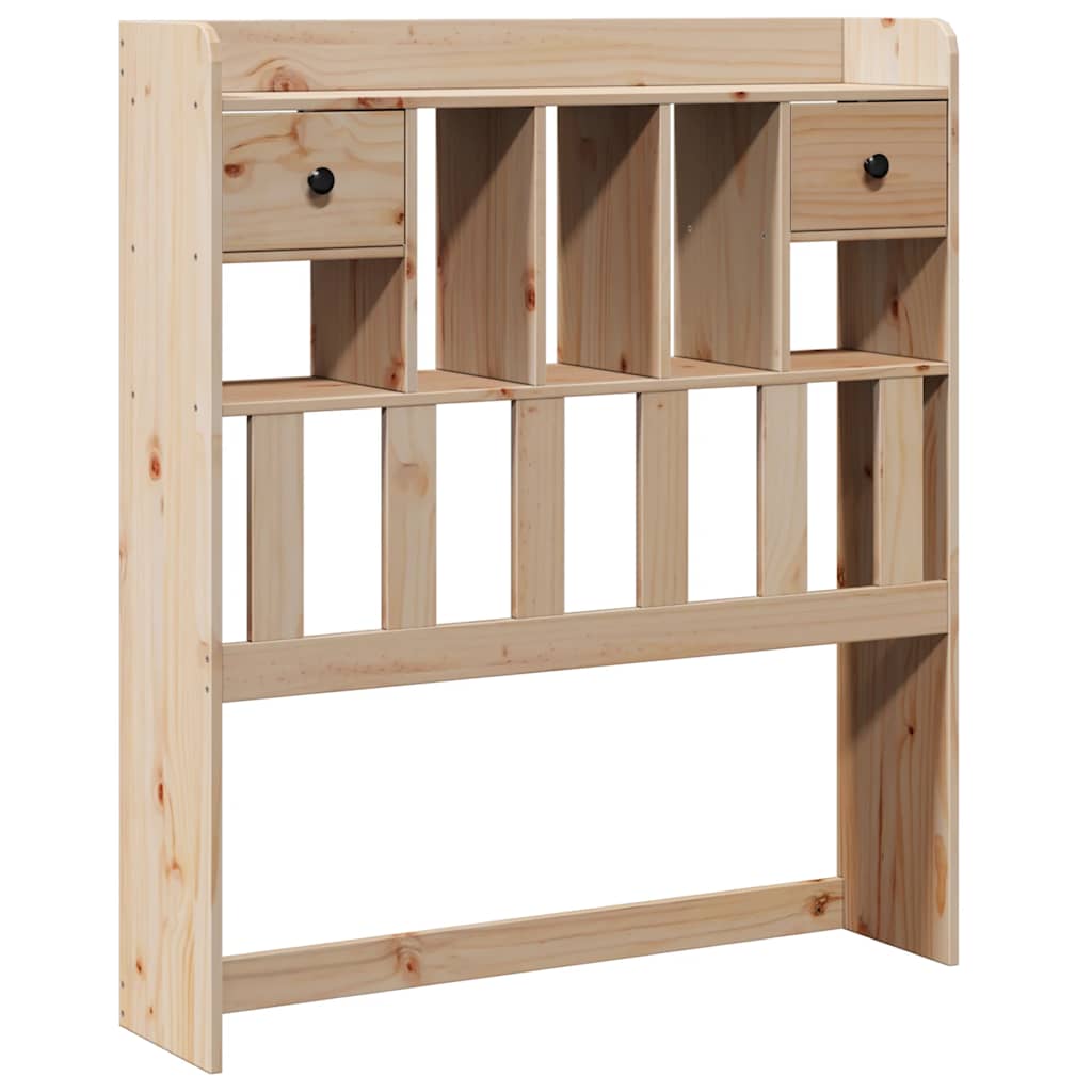 Headboard with Storage 100 cm Solid Wood Pine