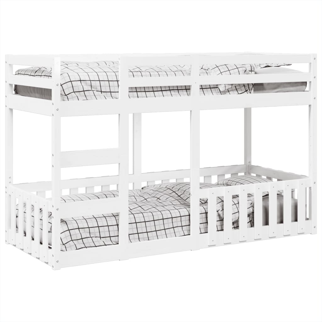 Bunk Bed White 90x190 cm Solid Wood Pine