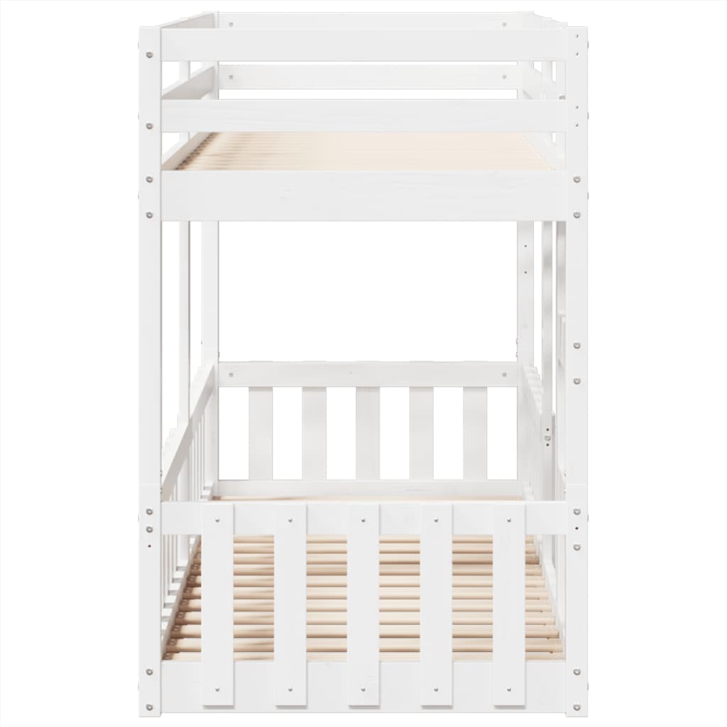 Bunk Bed White 90x190 cm Solid Wood Pine