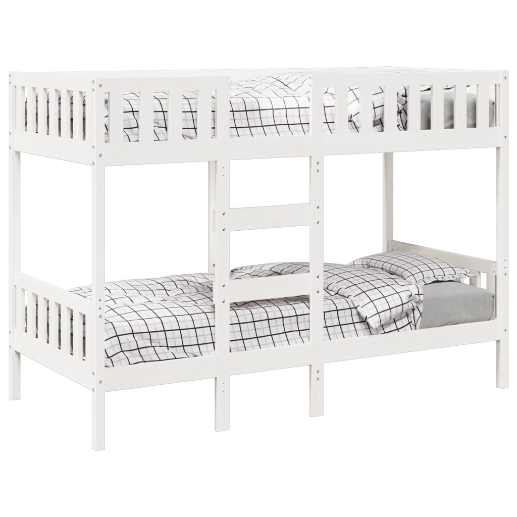 Bunk Bed White 80x200 cm Solid Wood Pine