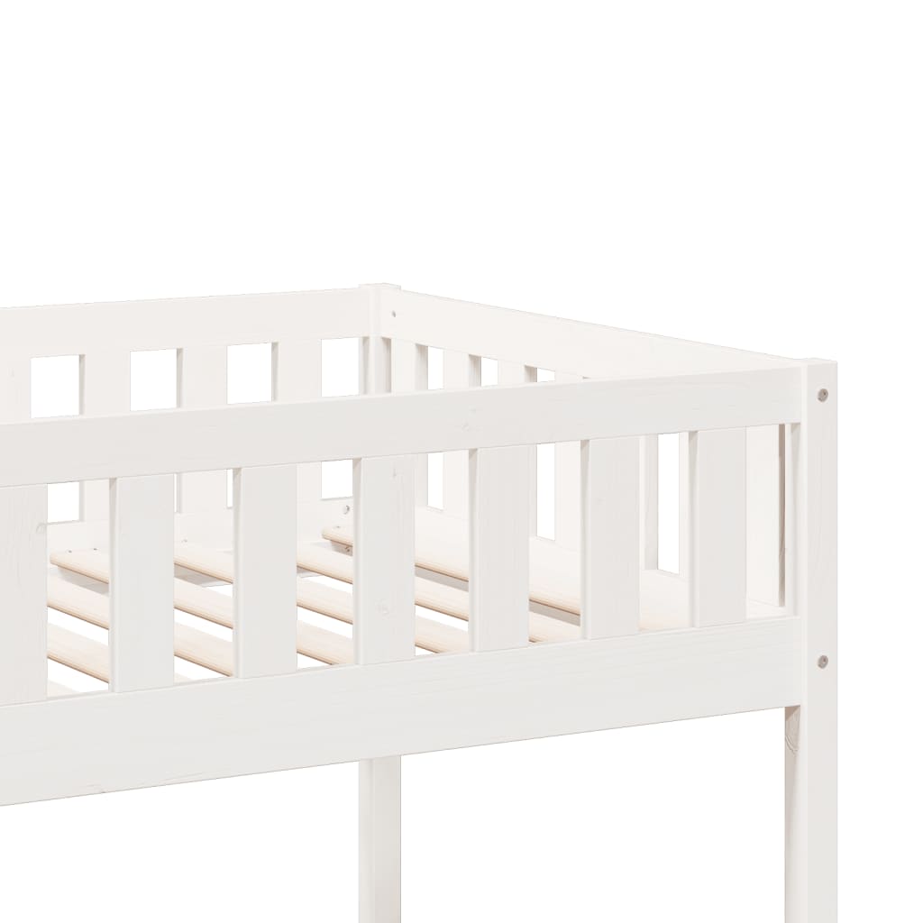 Bunk Bed White 80x200 cm Solid Wood Pine