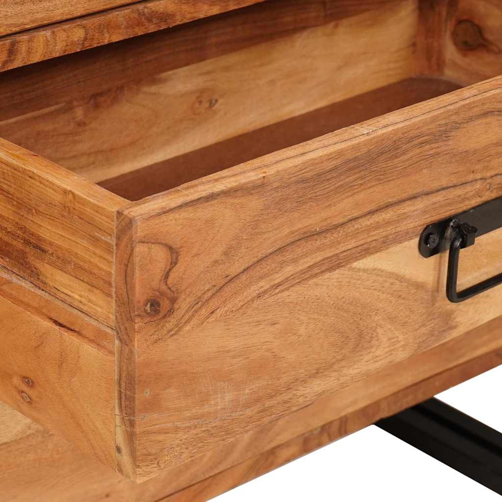 Sideboard with Drawer Brown 66 x 33 x 70 cm Solid acacia wood