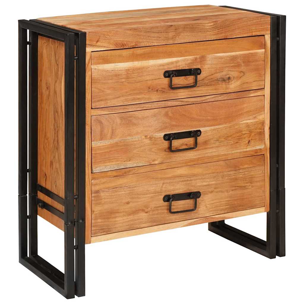 Sideboard with Drawer Brown 66 x 33 x 70 cm Solid acacia wood
