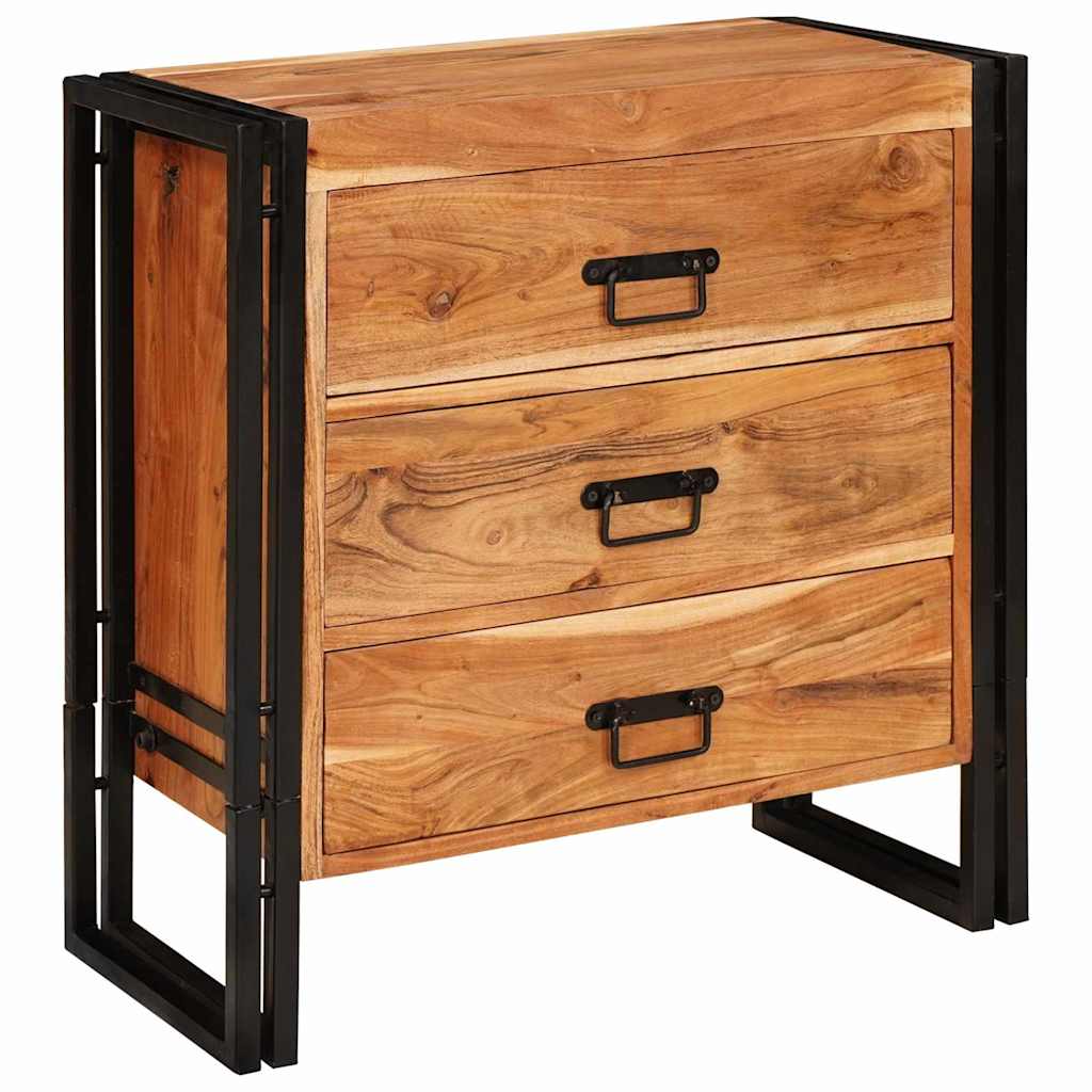 Sideboard with Drawer Brown 66 x 33 x 70 cm Solid acacia wood
