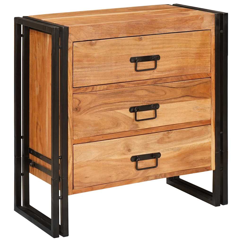 Sideboard with Drawer Brown 66 x 33 x 70 cm Solid acacia wood