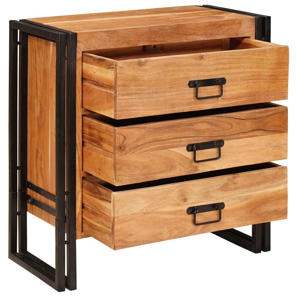 Sideboard with Drawer Brown 66 x 33 x 70 cm Solid acacia wood