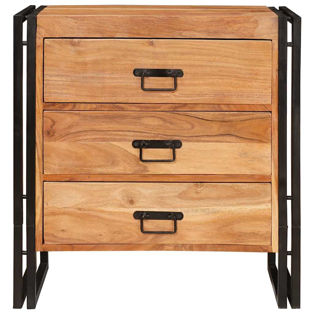 Sideboard with Drawer Brown 66 x 33 x 70 cm Solid acacia wood