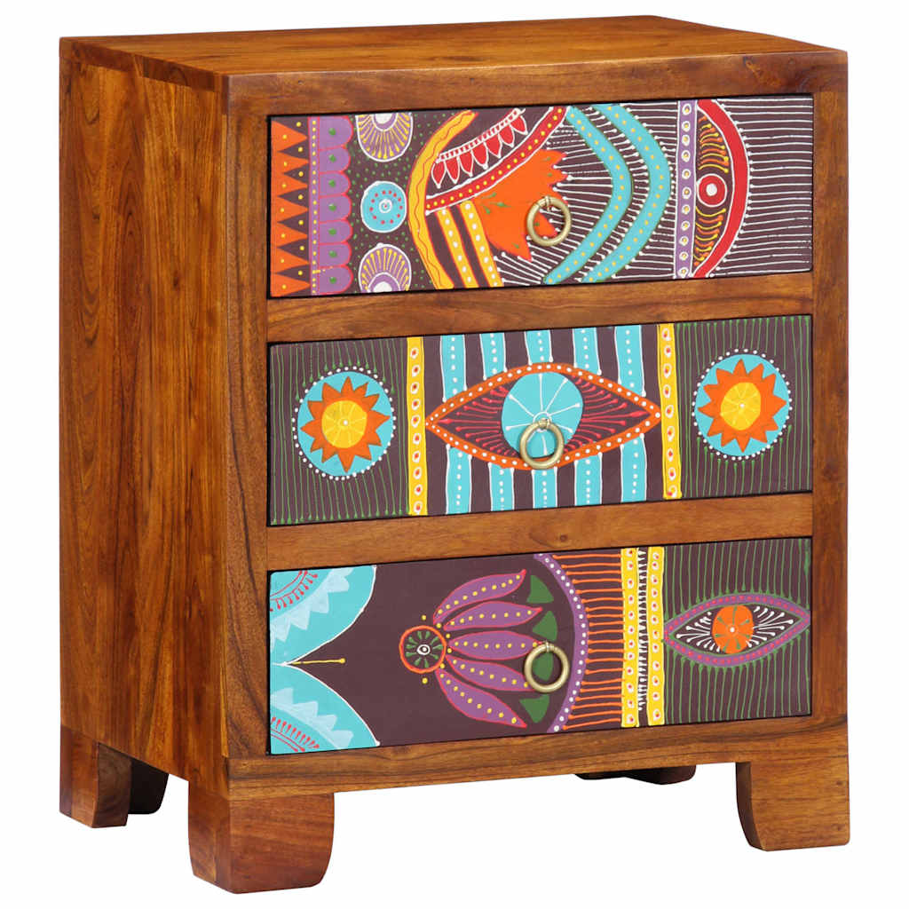 Sideboard Multicolour 50x35x60 Solid Wood Acacia