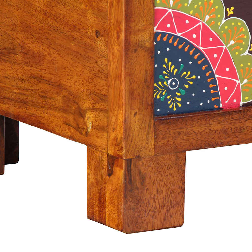 Storage Box Multicolour 50 x 30 x 40 cm Solid acacia wood